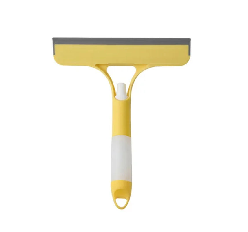 3-In-1 Multipurpose Glass Wiper Scraper Shower Squeegee Cleaner 3In1 with Spray Bathroom Mirrors Tiles Car Window Cleaning Tool