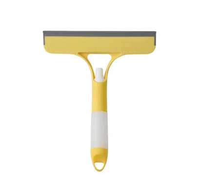 3-In-1 Multipurpose Glass Wiper Scraper Shower Squeegee Cleaner 3In1 with Spray Bathroom Mirrors Tiles Car Window Cleaning Tool